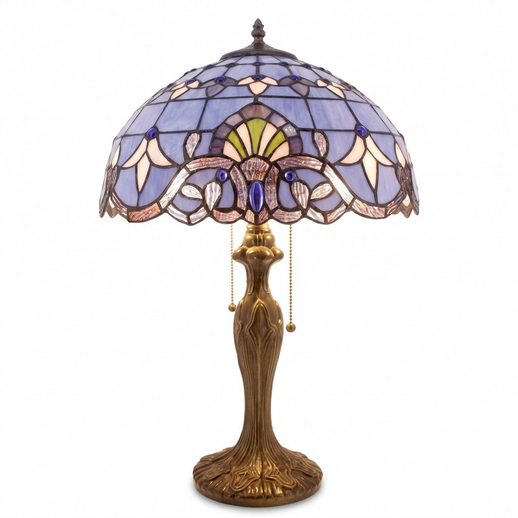 Tiffany Table Lamp - Amethyst 16"