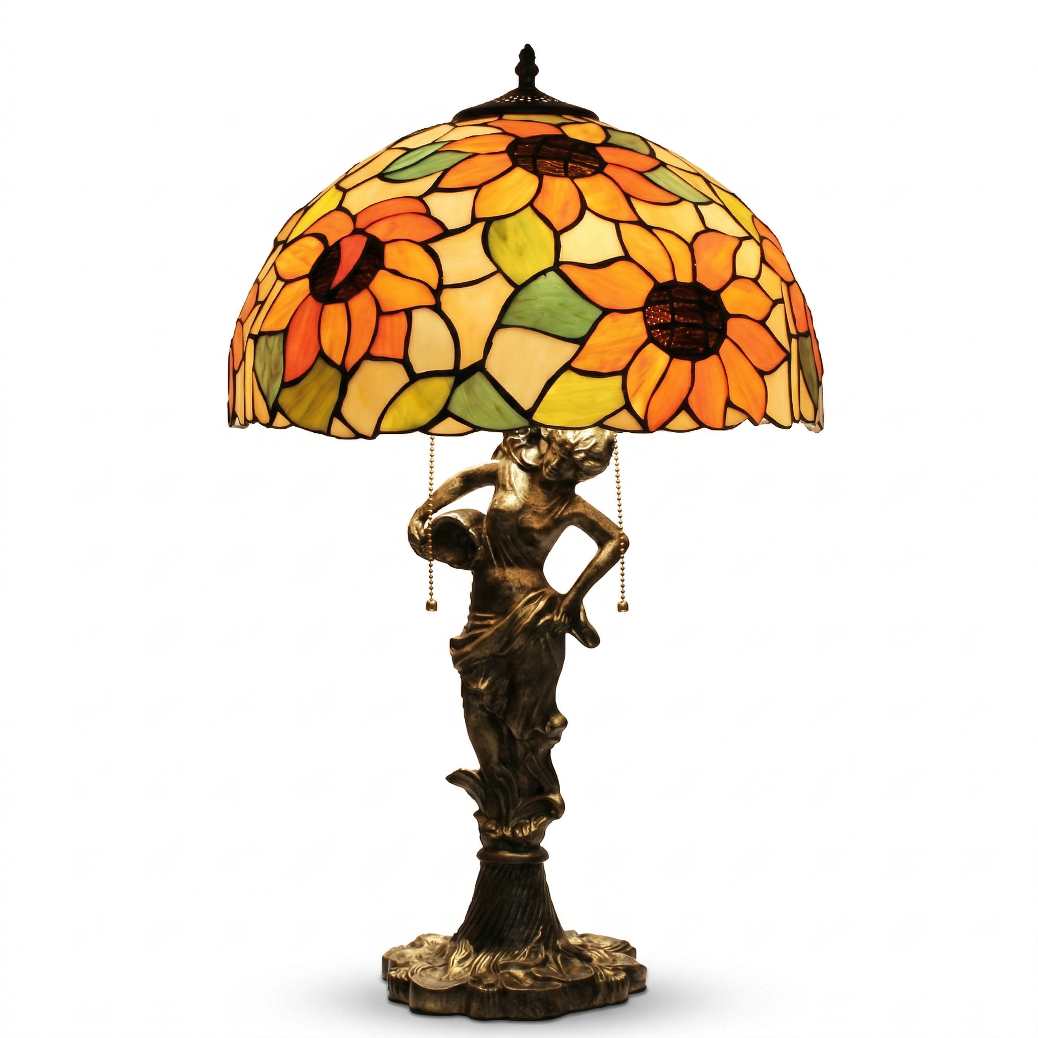 Tiffany Table Lamp - Sunburst Muse 16"
