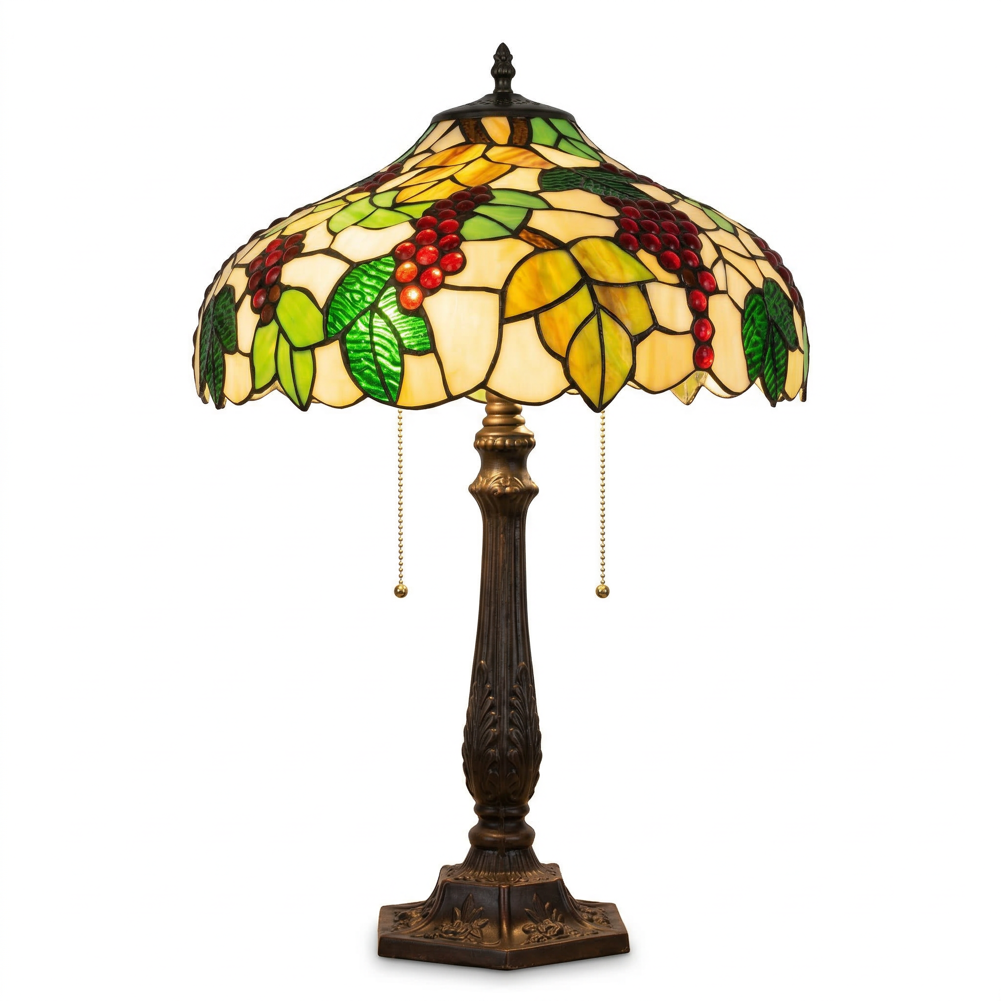 Tiffany Table Lamp - Vine Harvest 16"