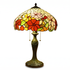 Tiffany Table Lamp - Autumn Bloom 16"