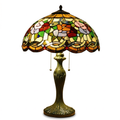 Tiffany Table Lamp - Rosewood Serenade 16"