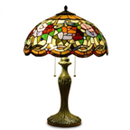 Tiffany Table Lamp - Rosewood Serenade 16"