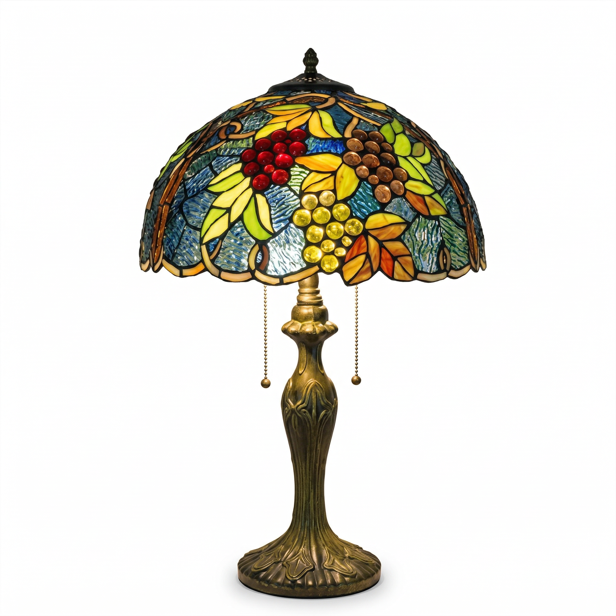 Tiffany Table Lamp - Vineyard Glow 16"