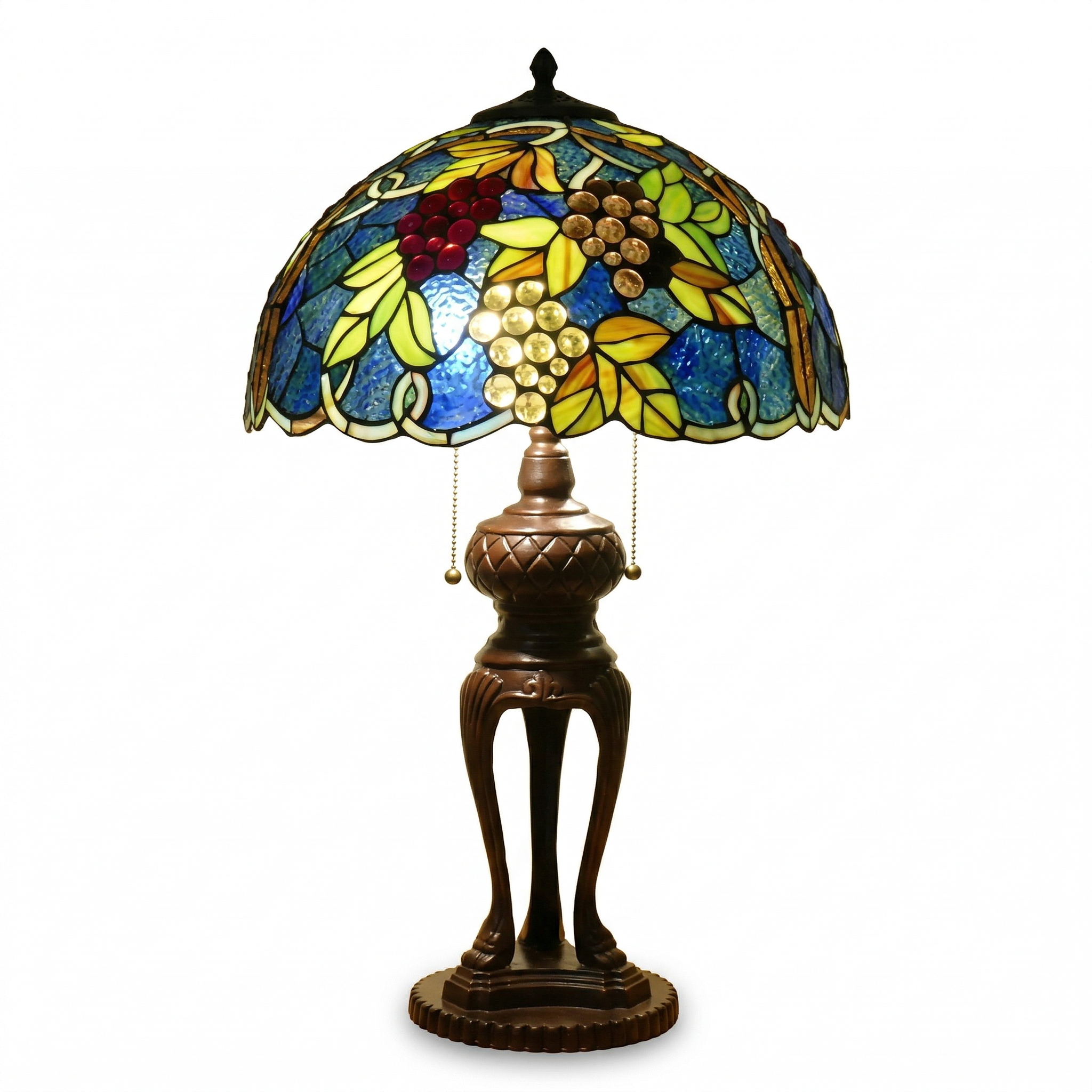 Tiffany Table Lamp - Midnight Vineyard 16"