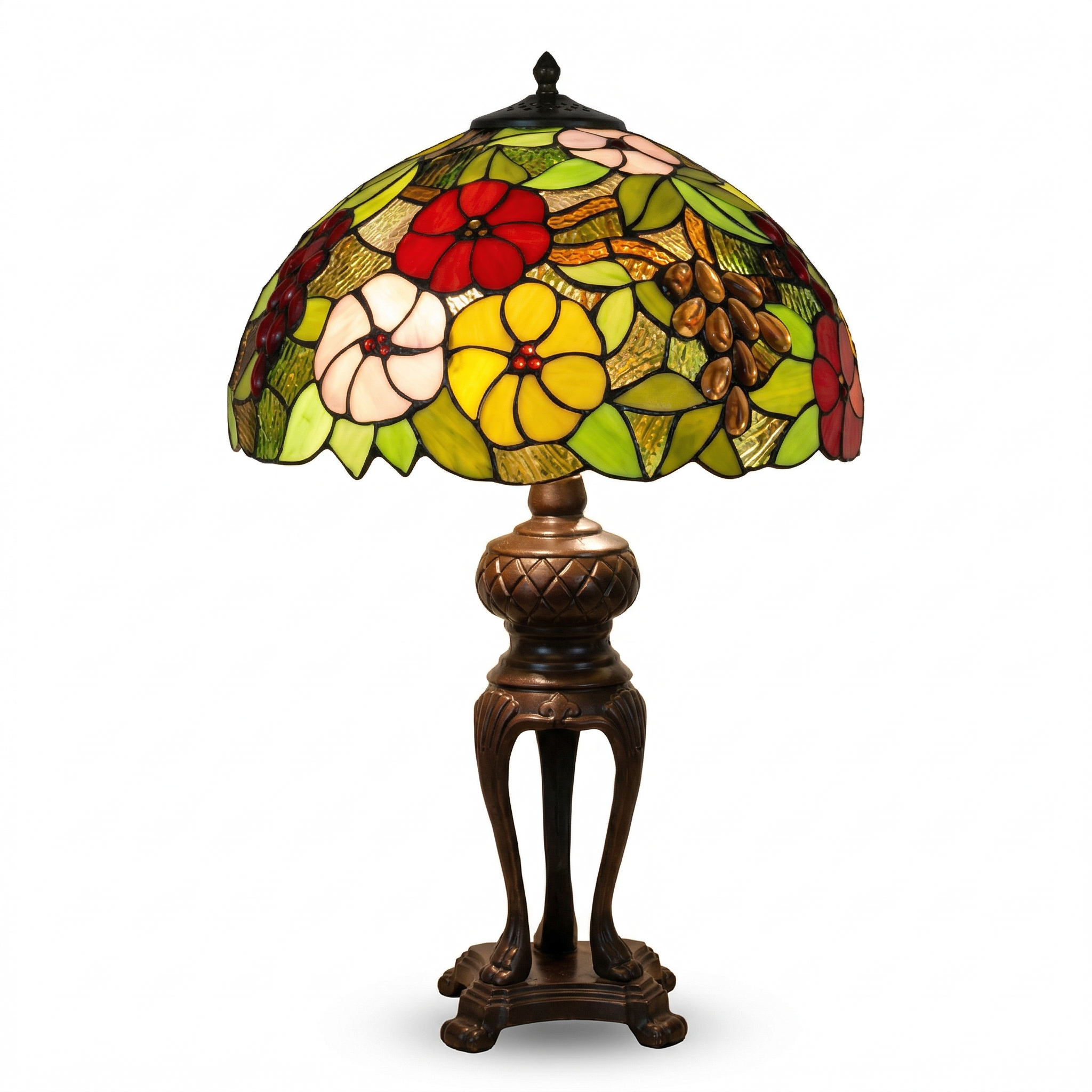Tiffany Table Lamp - Garden Mosaic 16"