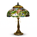Tiffany Table Lamp - Lotus Meadow 18"