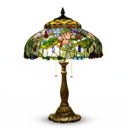 Tiffany Table Lamp - Lotus Meadow 18"
