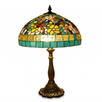 Tiffany Table Lamp - Emerald Dragonfly 18"