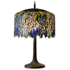 Tiffany Table Lamp - Midnight Wisteria 18"