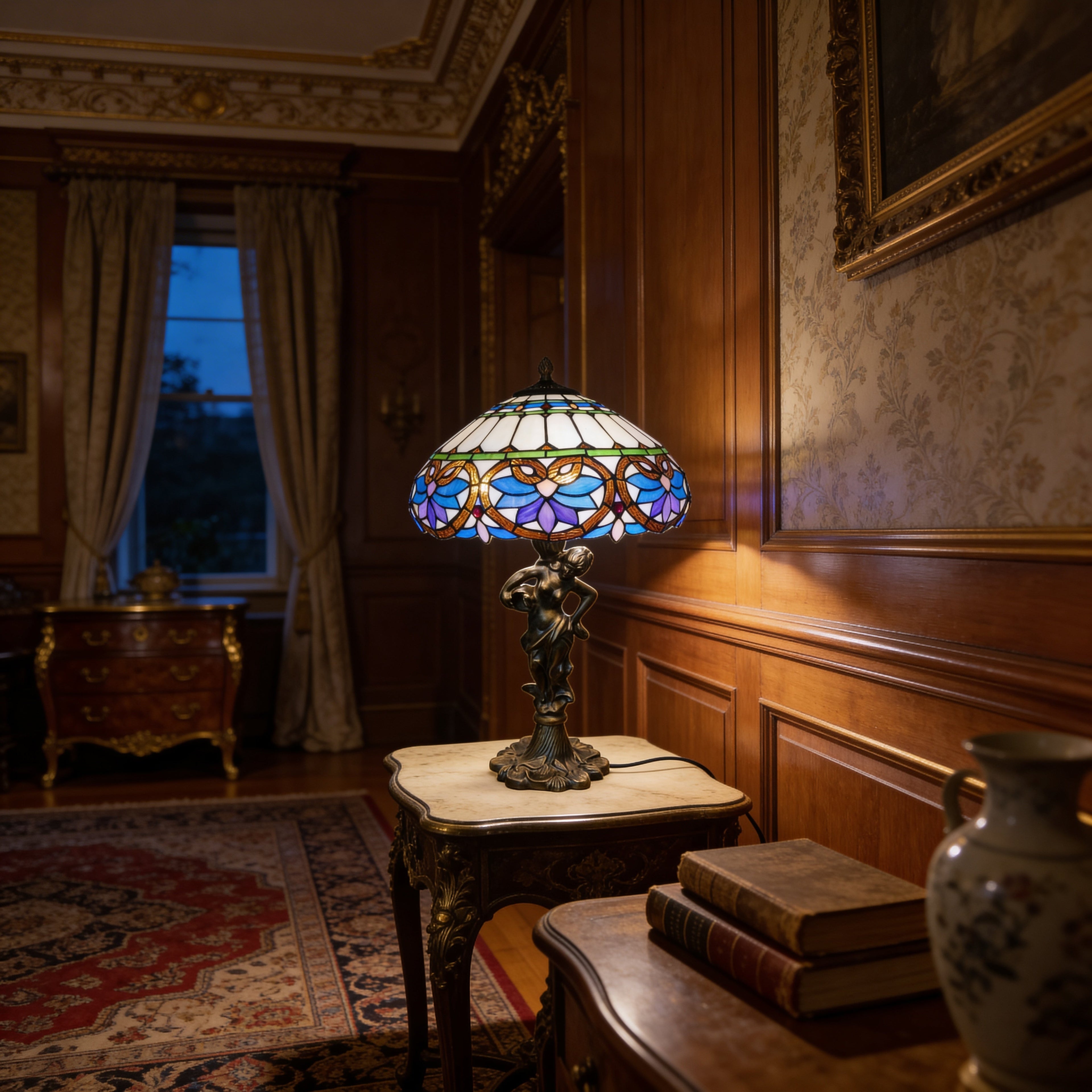 Tiffany Table Lamp - Celeste Aurelia 16"