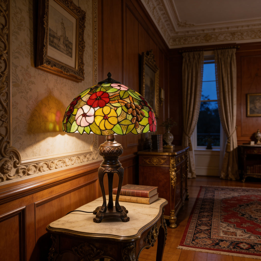 Tiffany Table Lamp - Garden Mosaic 16"