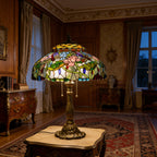 Tiffany Table Lamp - Lotus Meadow 18"