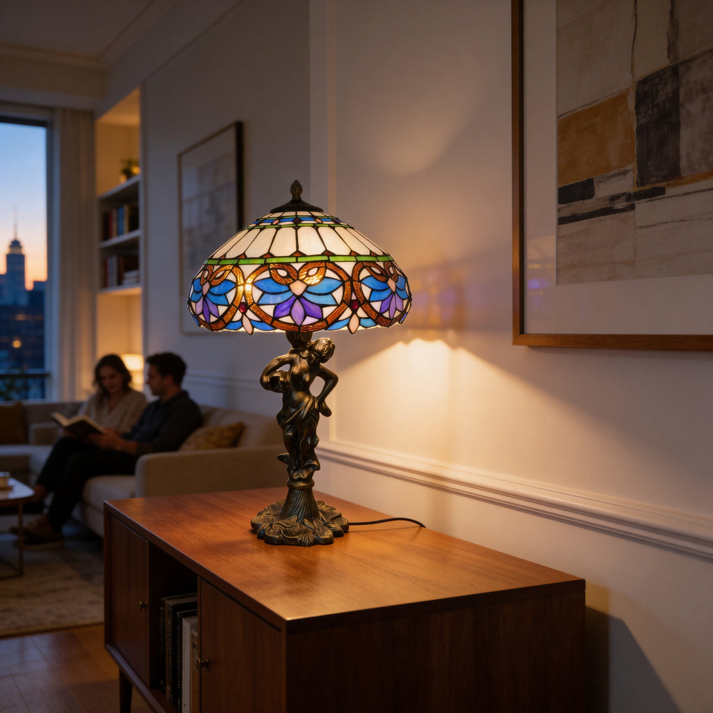 Tiffany Table Lamp - Celeste Aurelia 16"