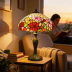 Tiffany Table Lamp - Autumn Bloom 16"