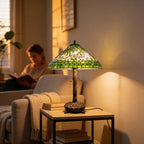 Tiffany Table Lamp - Verdant Lilyglow 20"